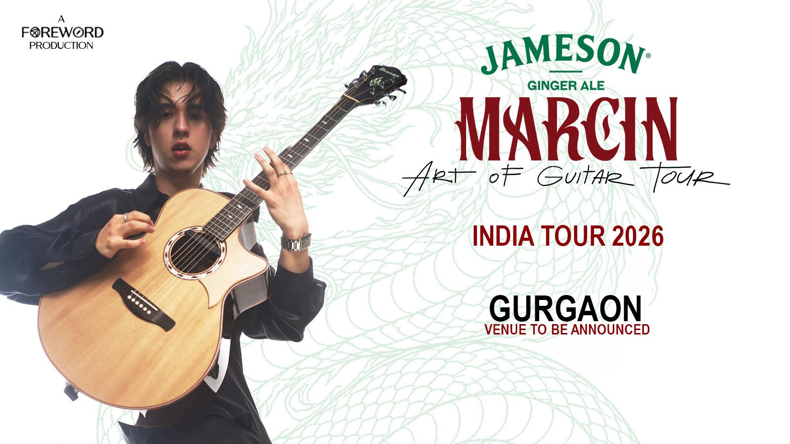 Jameson Ginger Ale Marcin Art of Guitar Tour